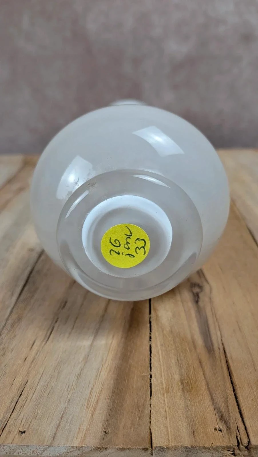 Vase vintage en verre décor flori – photo 7